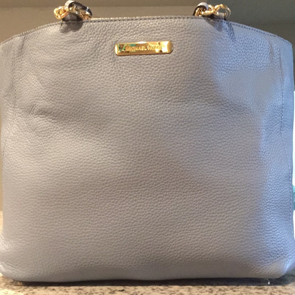 Light Blue Leather Michael Kors Purse